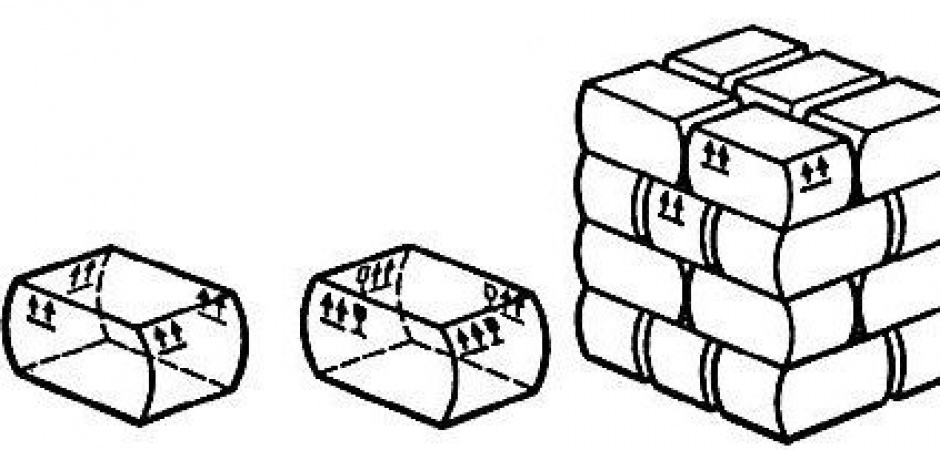 Груз вверх. Вверх пример груза. Обозначение паллетирования. Штабелирование вверх.